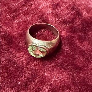 Elegant Gold Ring with Yellow Gemstone